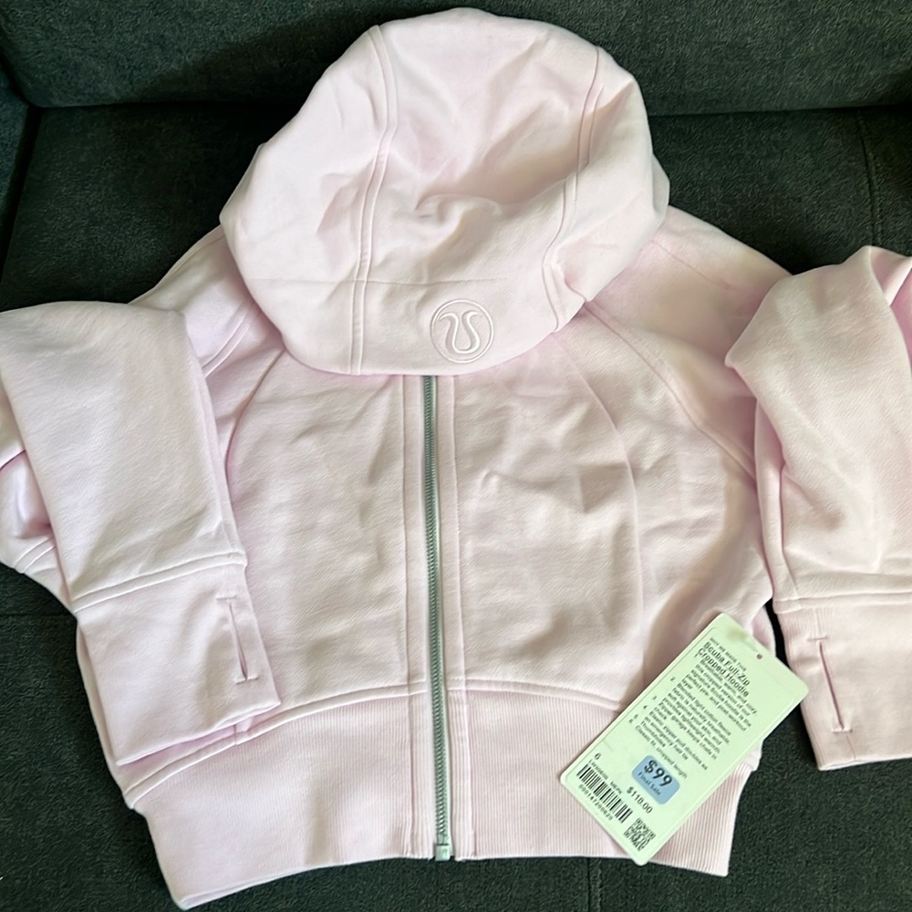 Lululemon Scuba Full Zip Cropped Hoodie